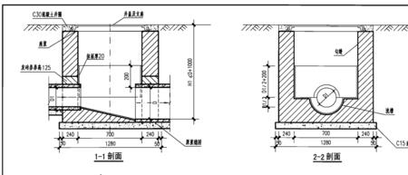 雨水检查井溜槽做法