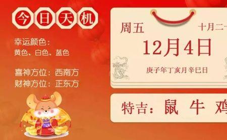 农历12月初4属相是什么