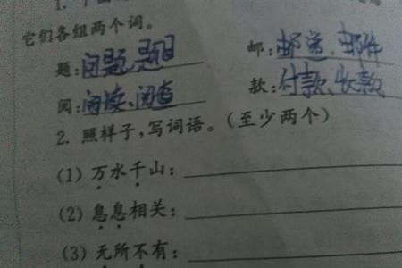 照样子写词语花儿什么什么