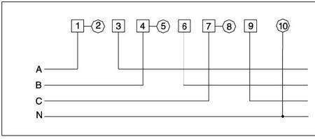 三相电子表出入线接法