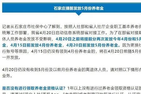 养老待遇发放5月以后手机不显示