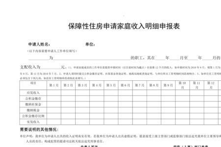 保障房申请表怎么填