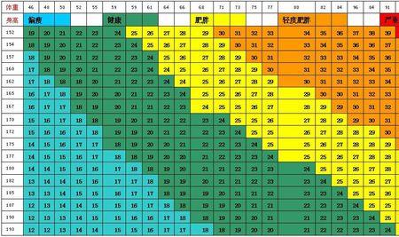 男模特bmi指数标准