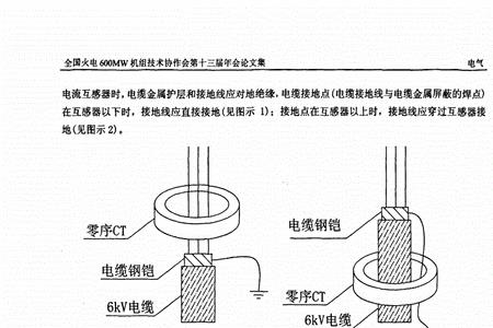 高压电缆产生零序电流原因