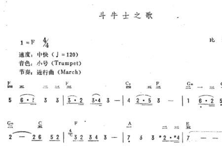 卡门序曲和斗牛士之歌的对比