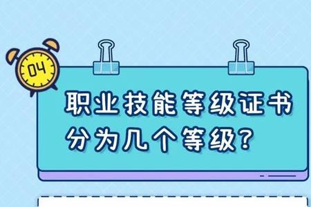 职业技能等级划分表