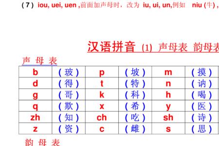 声母和韵母哪个读得轻而短