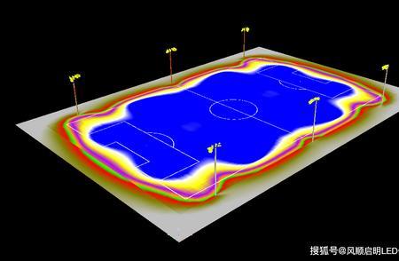 11人制足球场灯光照度方案