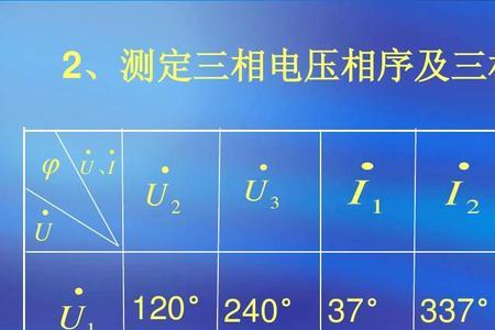 三相电压abc相位角度各是多少度