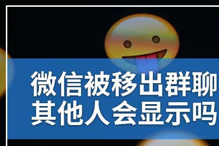 把人移出群聊群里别人会知道吗