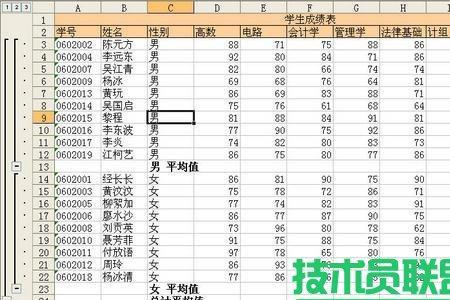 excel表格怎么计算班级平均分