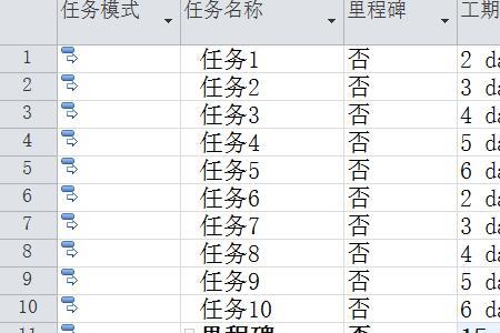 project任务栏中网格线怎么设置