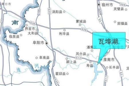 东淝河流经线路图