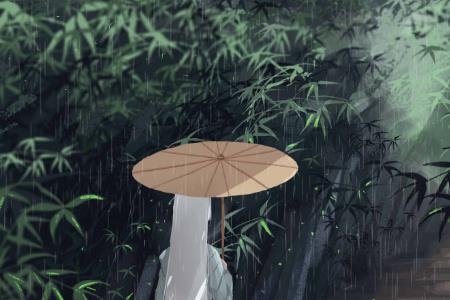 五月的细雨的诗句