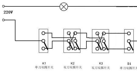 三色灯一个开关控制原理