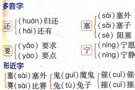 削的多音字和形近字