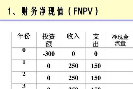 资本金财务净现值多少合理