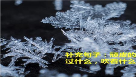 雪花什么着说造句