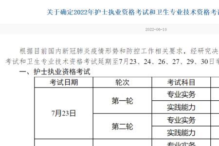 2022上海卫生资格考试时间安排