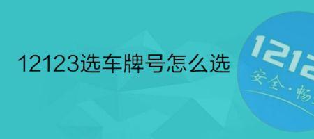 除了12123哪里还可以选车牌