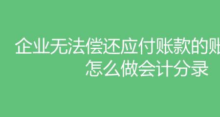 应付账款退回如何做会计分录