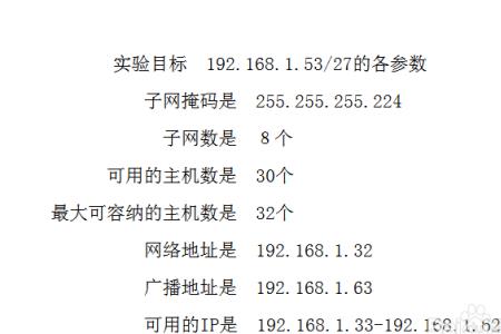 切割成五个子网的子网掩码