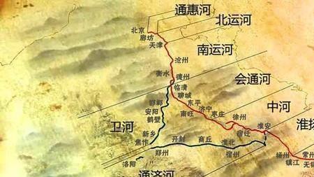 大运河通航线路图