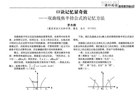 双曲线焦半径的倾斜角公式