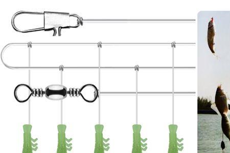 海竿虾皮串钩钓鱼技巧