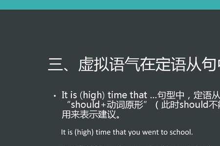 should 句首虚拟语气用法