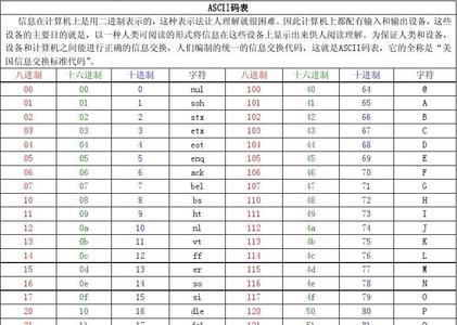 ascii码和bcd码有哪些特点