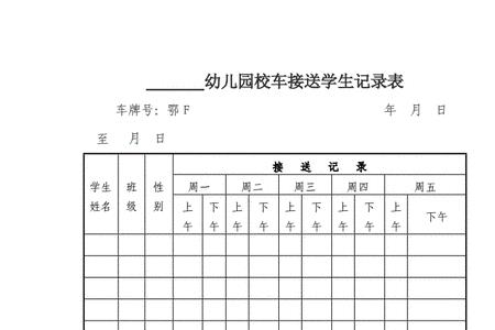 幼儿园接送方式一栏怎么填写