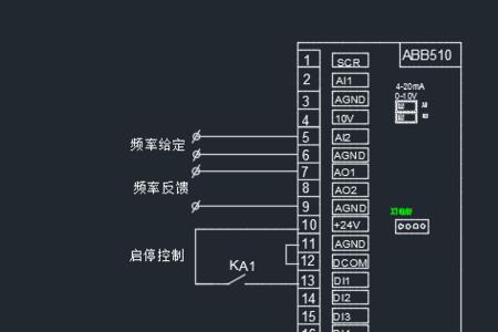 变频器模拟量输入输出怎么接线