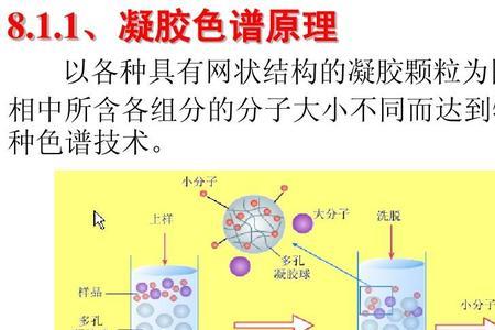 凝胶色谱柱洗脱流程