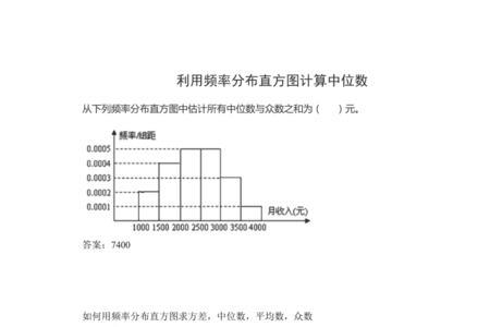 利用直方图如何求平均数