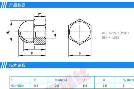 m27螺母尺寸对照表