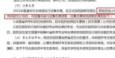 显示已投档专业会被调剂吗