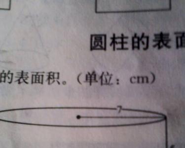 圆柱体面积怎么算平方