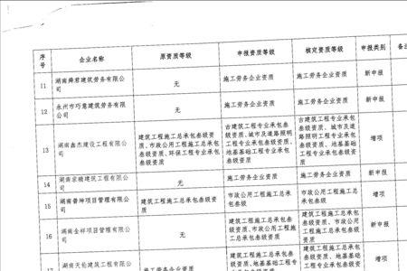 建筑业大型企业划分标准