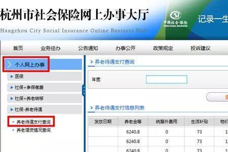 养老保险个人账户查询入口