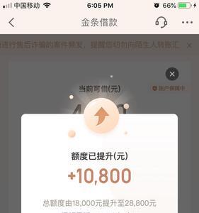 京东金条提额是什么意思