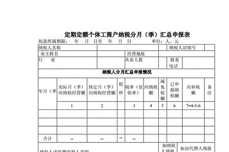 定期定额还需要每个季度申报吗