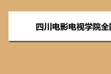 四川电影电视学院有地理专业吗