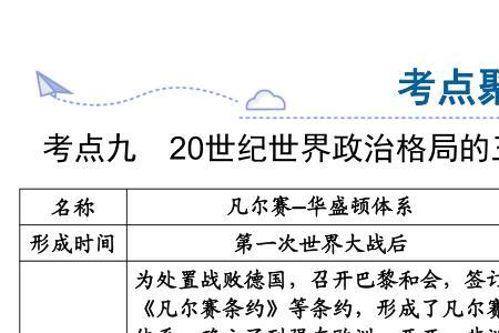 九年级历史三个格局是什么