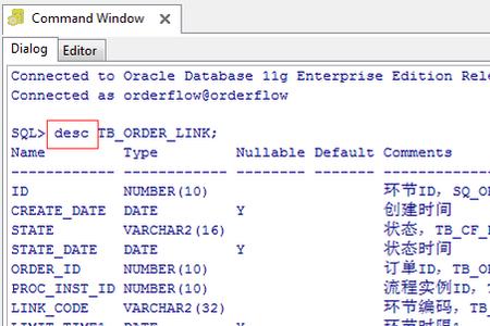 sql表结构