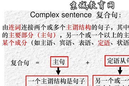 复杂的定语从句例句