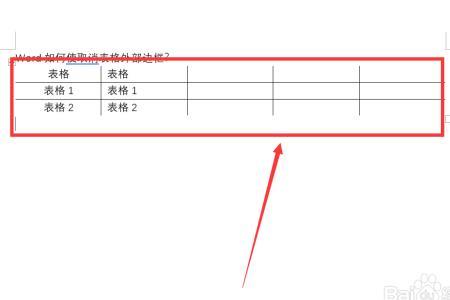 word表格最左侧外边框不显示