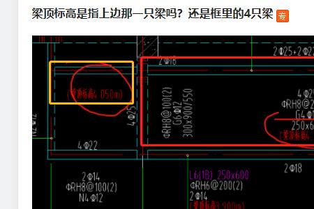 梁平法施工图标高是梁顶标高吗