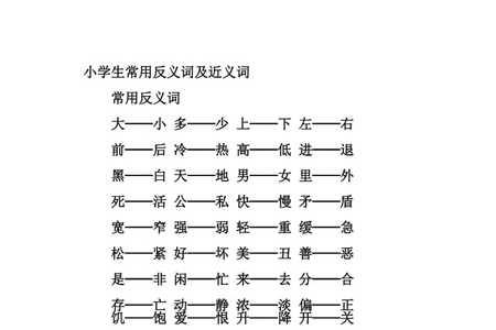 反意字和反意词有区别吗