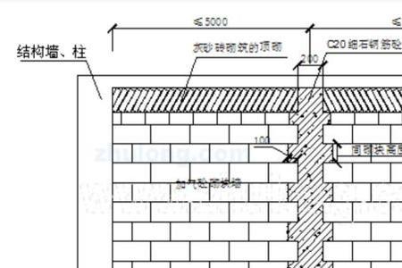 加气块填充墙构造柱设置规范